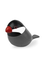 Zuny Zuny Paperweight, 0.25kg, Java Sparrow, grey & black