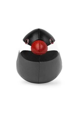 Zuny Zuny Paperweight, 0.25kg, Java Sparrow, grey & black