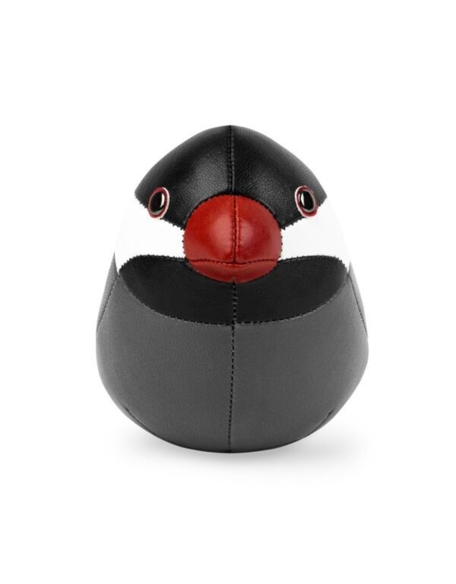 Zuny Zuny Paperweight, 0.25kg, Java Sparrow, grey & black