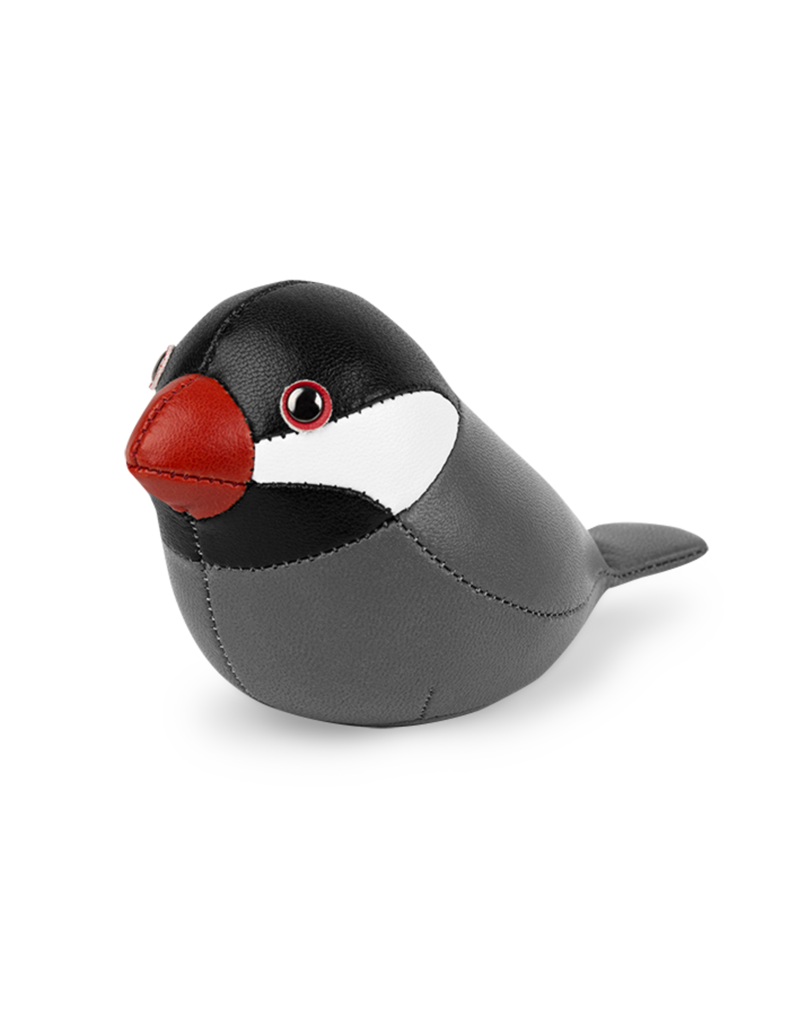 Zuny Zuny, Mini Paperweight, 0.12kg, Java Sparrow, darkgrey & black