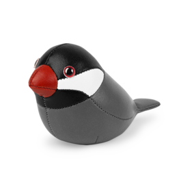Zuny Zuny, Mini Paperweight, 0.12kg, Java Sparrow, darkgrey & black