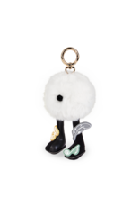 Zuny Zuny Bag Charm, Nyra, white & black velcro