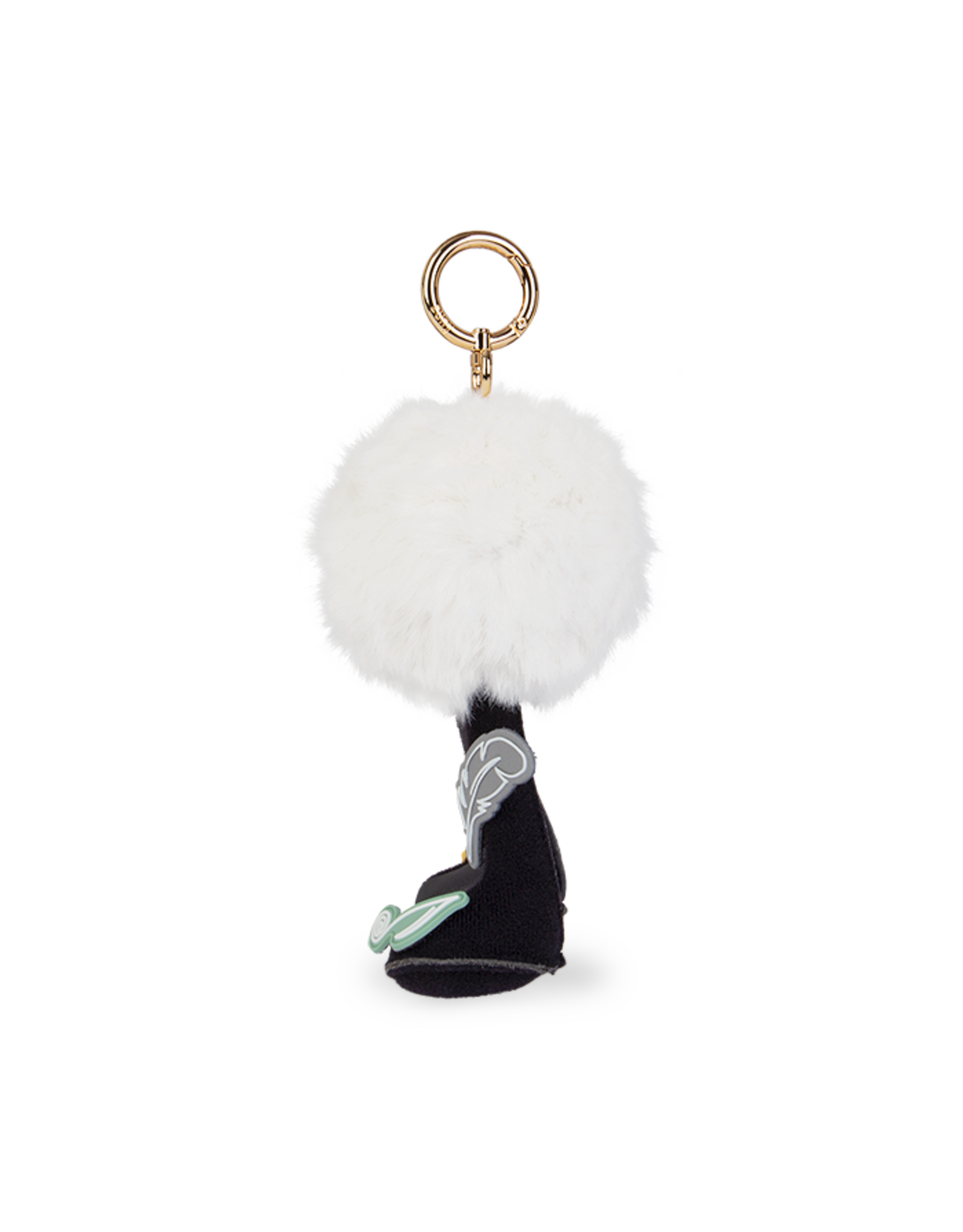 Zuny Zuny Bag Charm, Nyra, white & black velcro