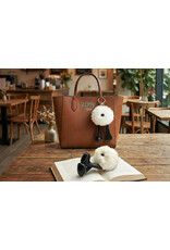 Zuny Zuny Bag Charm, Nyra, white & black velcro