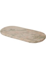 Cutting board oval, marble, light green, 30x15 cm