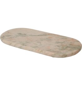 Cutting board oval, marble, light green, 30x15 cm