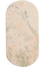 Cutting board oval, marble, light green, 30x15 cm