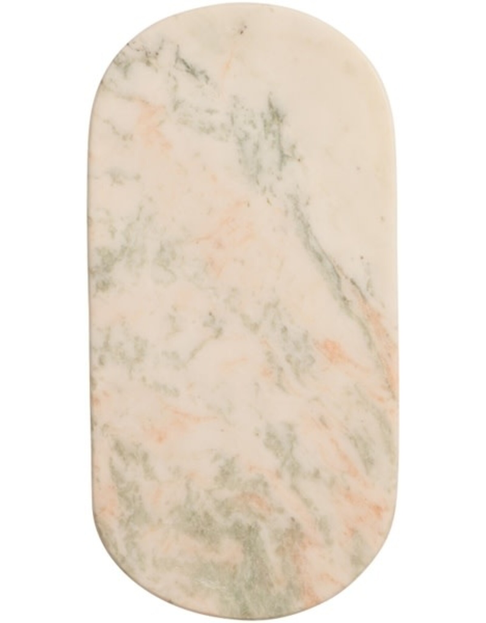 Cutting board oval, marble, light green, 30x15 cm