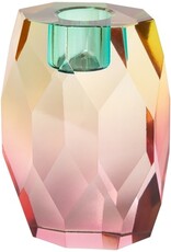 Crystal holder, pink ombre, 10x5x7 cm