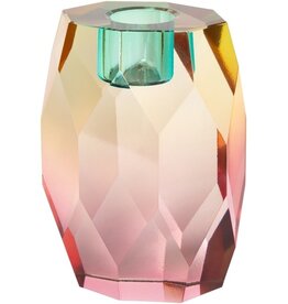 Crystal holder, pink ombre, 10x5x7 cm