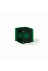 BANG LOP lamp small square in green acrylic