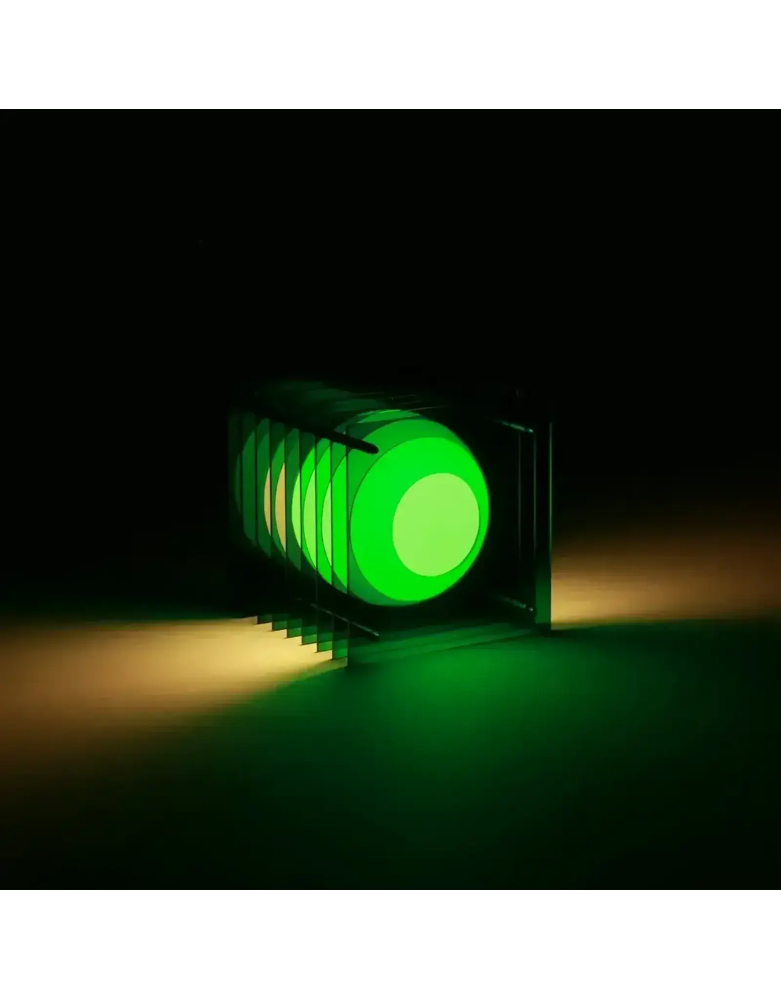 BANG LOP lamp small square in green acrylic