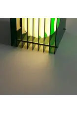 BANG LOP lamp small square in green acrylic