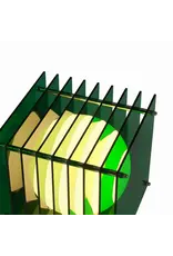 BANG LOP lamp small square in green acrylic