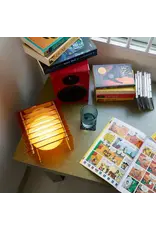 BANG LOP lamp small square in orange acrylic