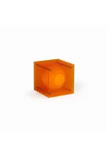 BANG LOP lamp small square in orange acrylic