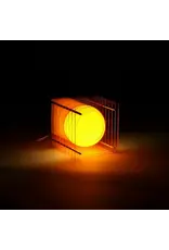 BANG LOP lamp small square in orange acrylic