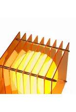 BANG LOP lamp small square in orange acrylic
