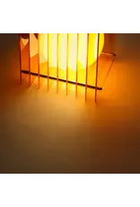 BANG LOP lamp small square in orange acrylic