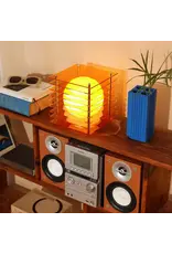 BANG LOP lamp small square in orange acrylic