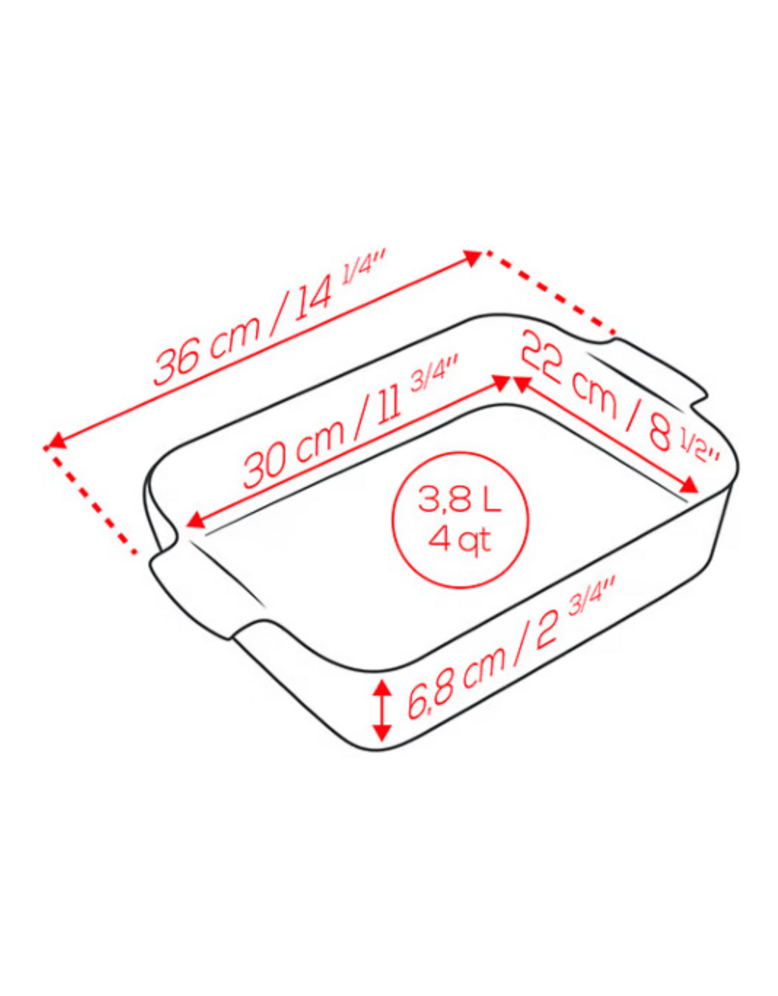 Peugeot France Appolia Vierkante  Keramische Ovenschaal Saliegroen 36cm