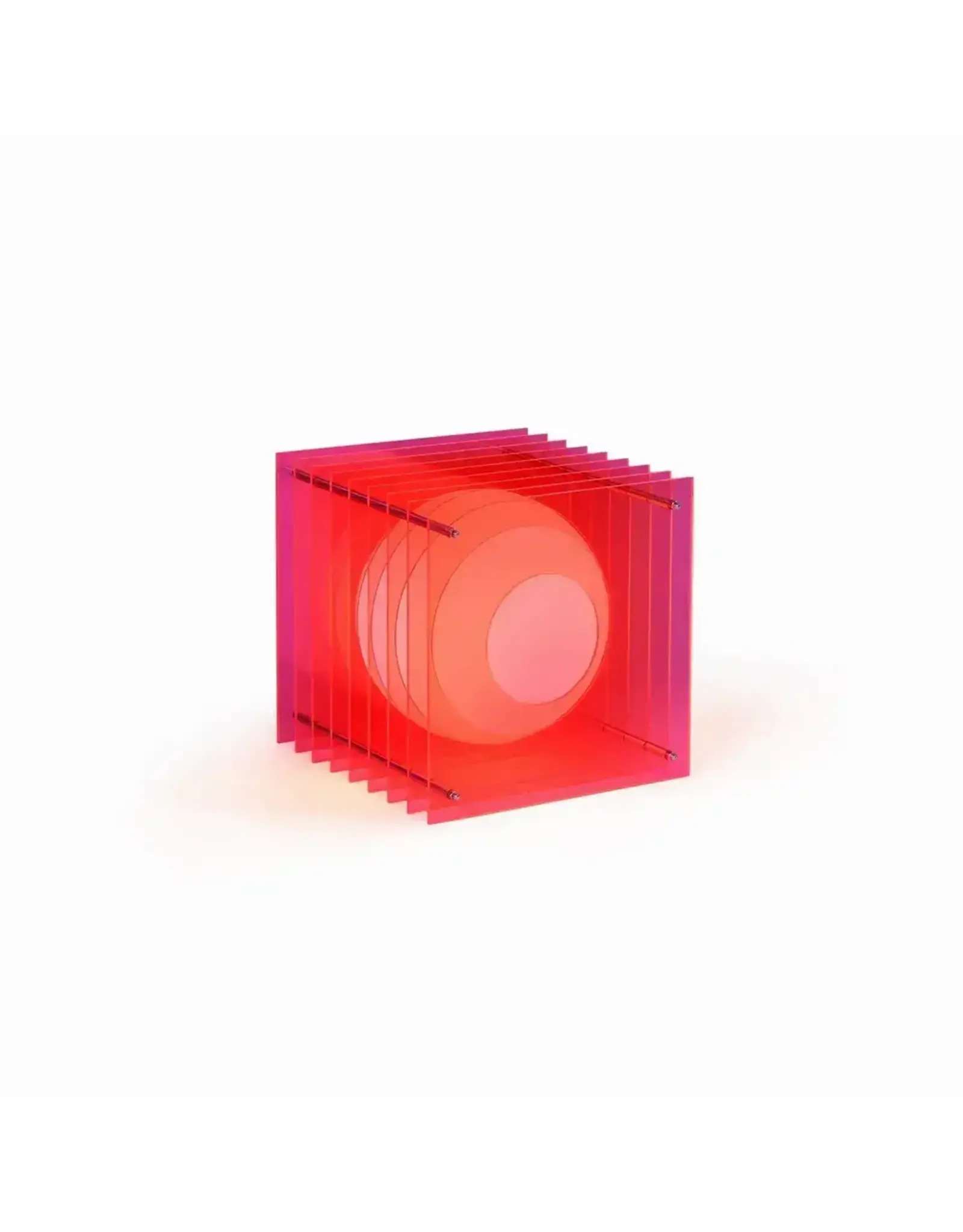 Bang Design LOP lamp big square in electric pink acrylic