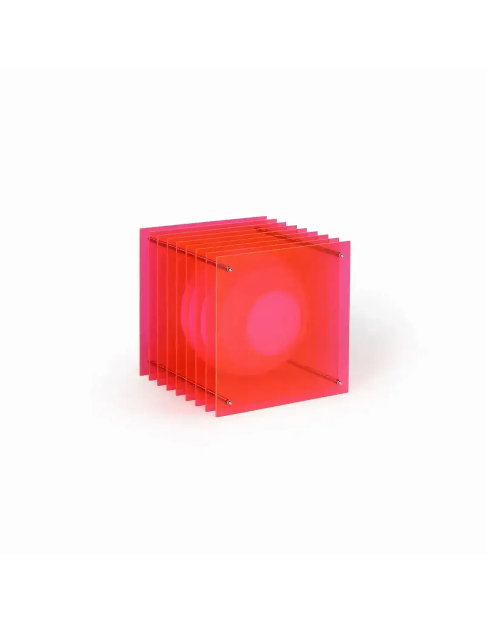 Bang Design LOP lamp big square in electric pink acrylic