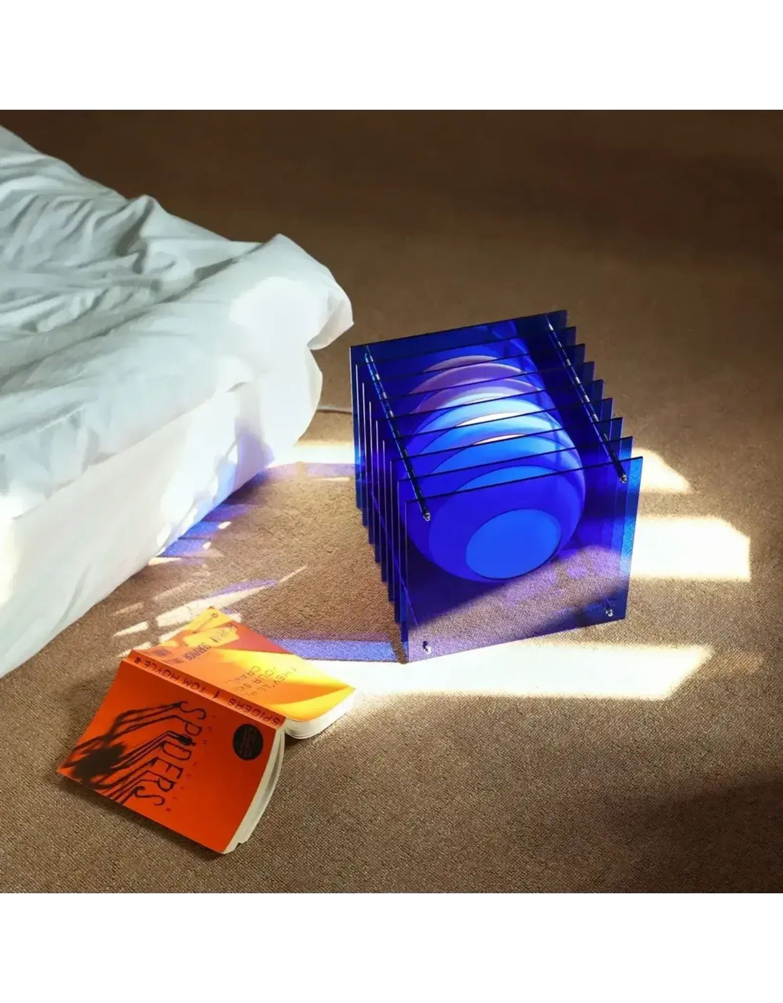 Bang Design LOP lamp big square in blue acrylic