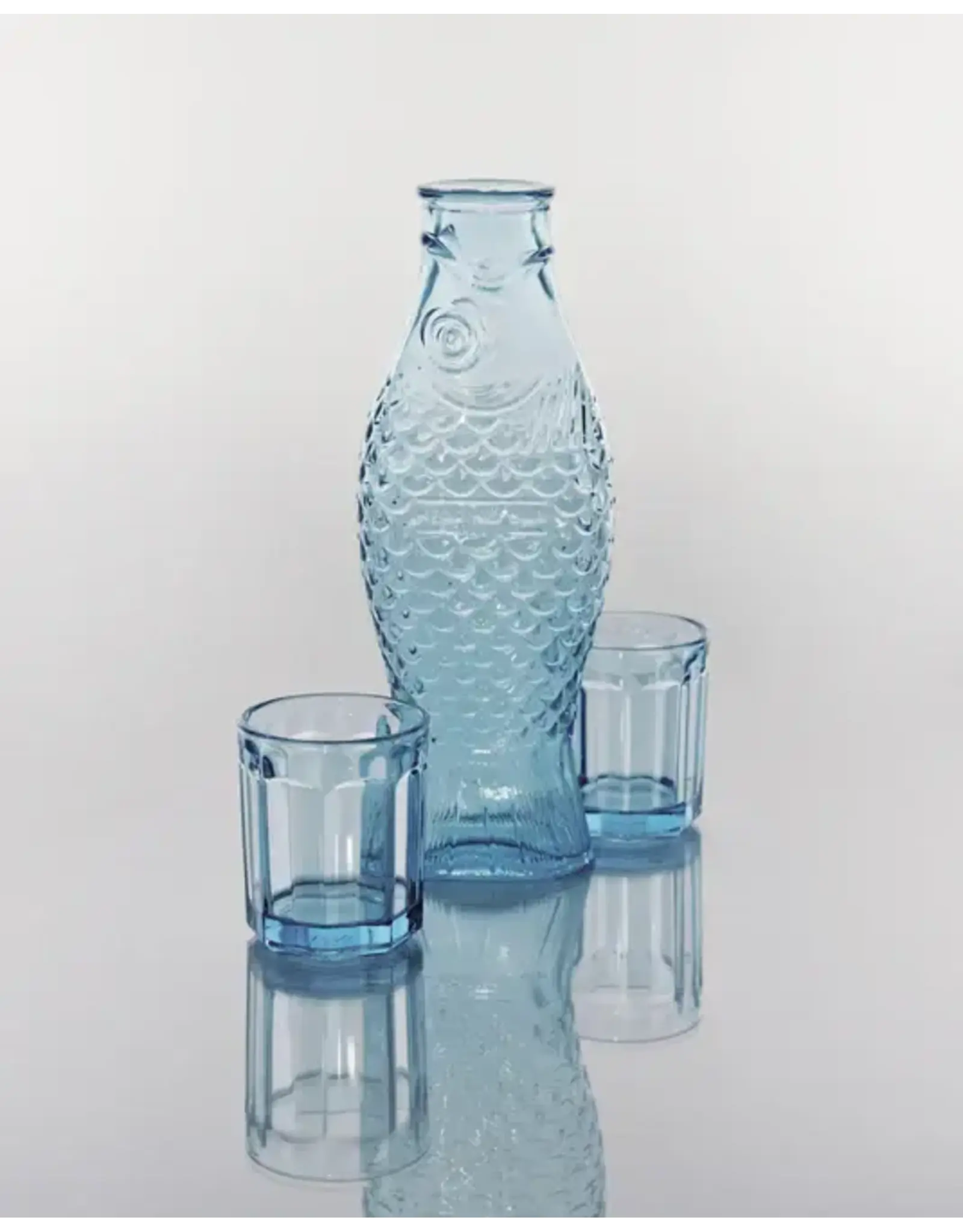 Serax Set Carafe + 2 Glasses M Blue Fish&fish