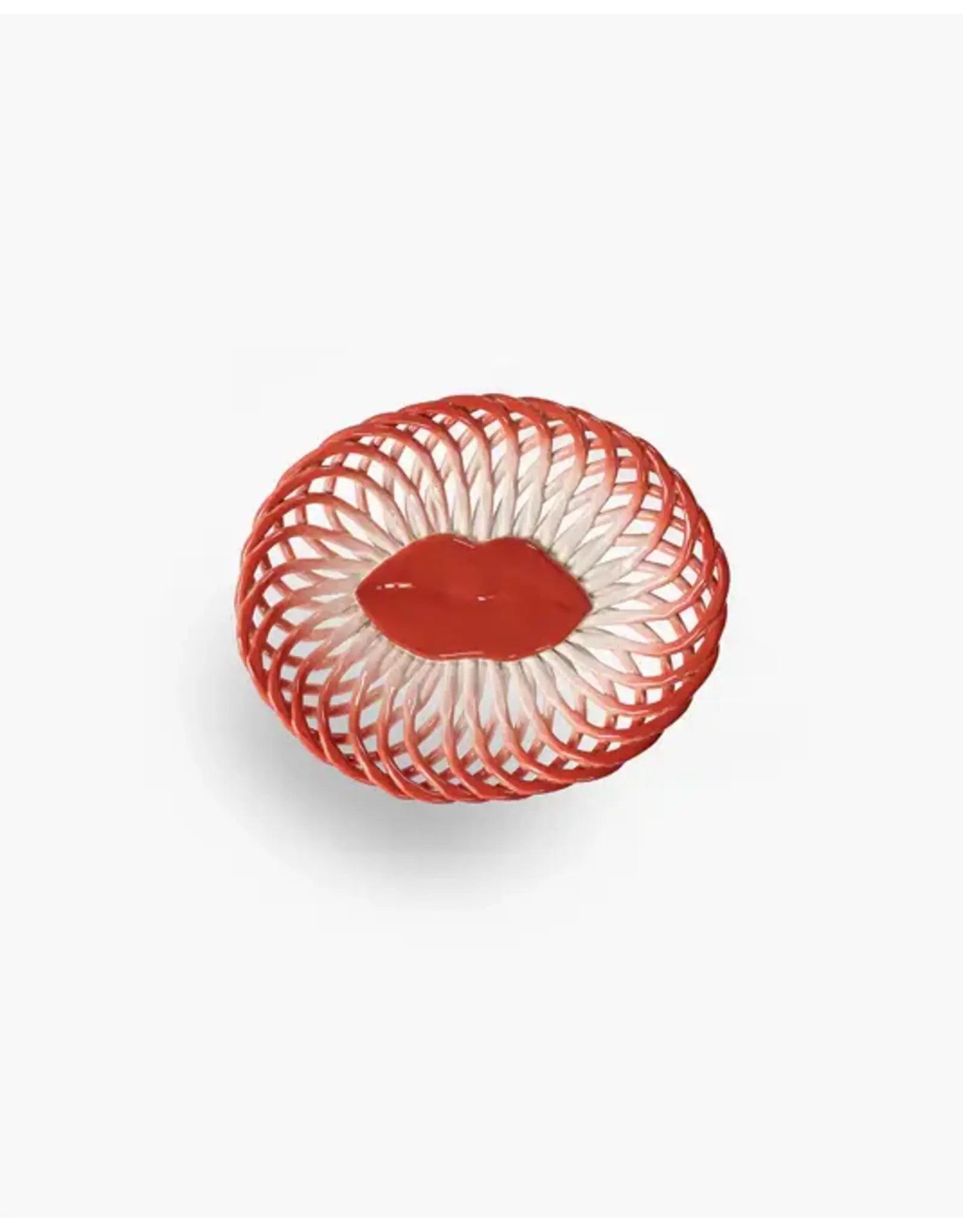 Serax Basket Red White Salvador