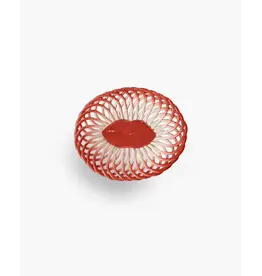 Serax Basket Red White Salvador