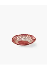 Serax Basket Red White Salvador