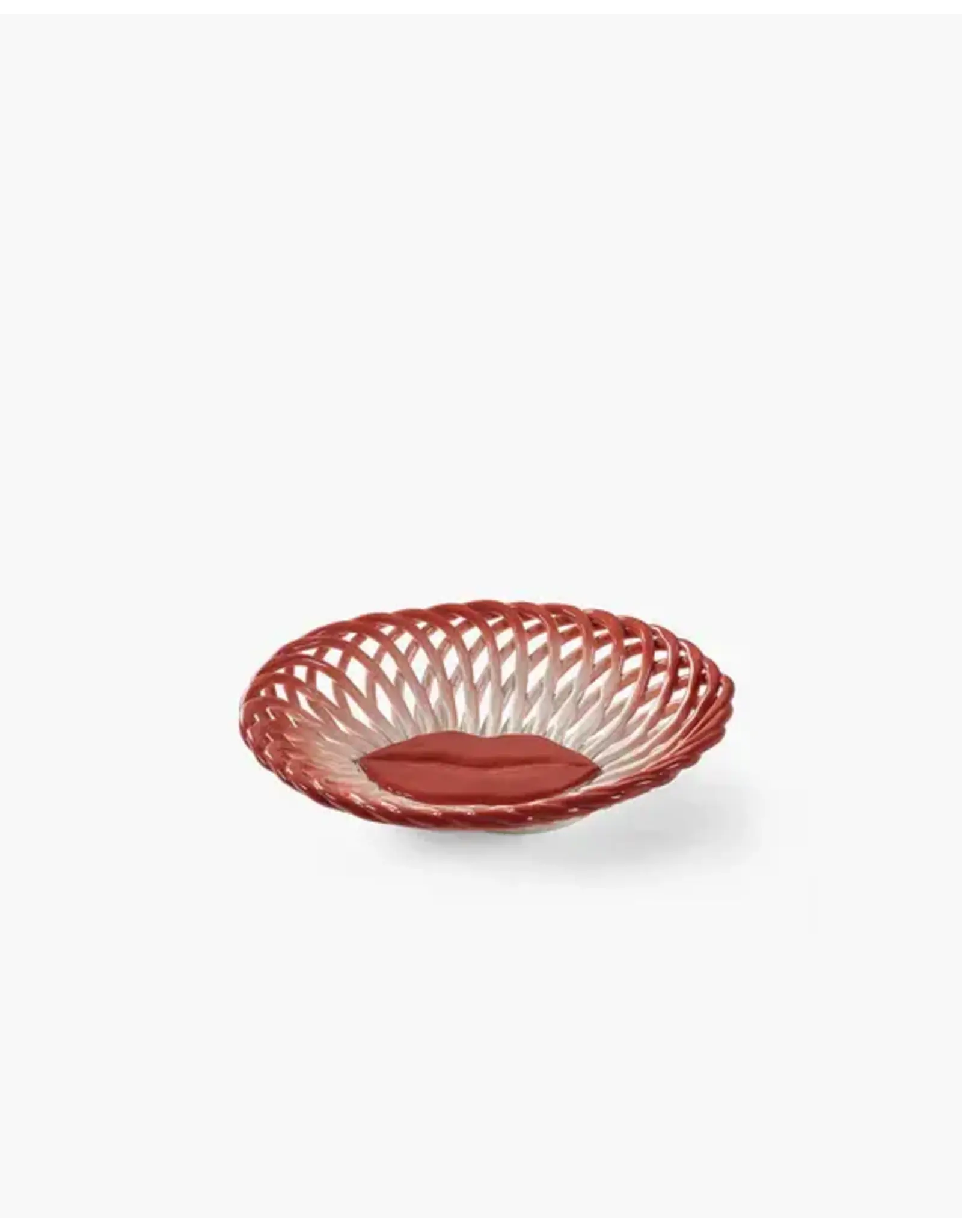 Serax Basket Red White Salvador