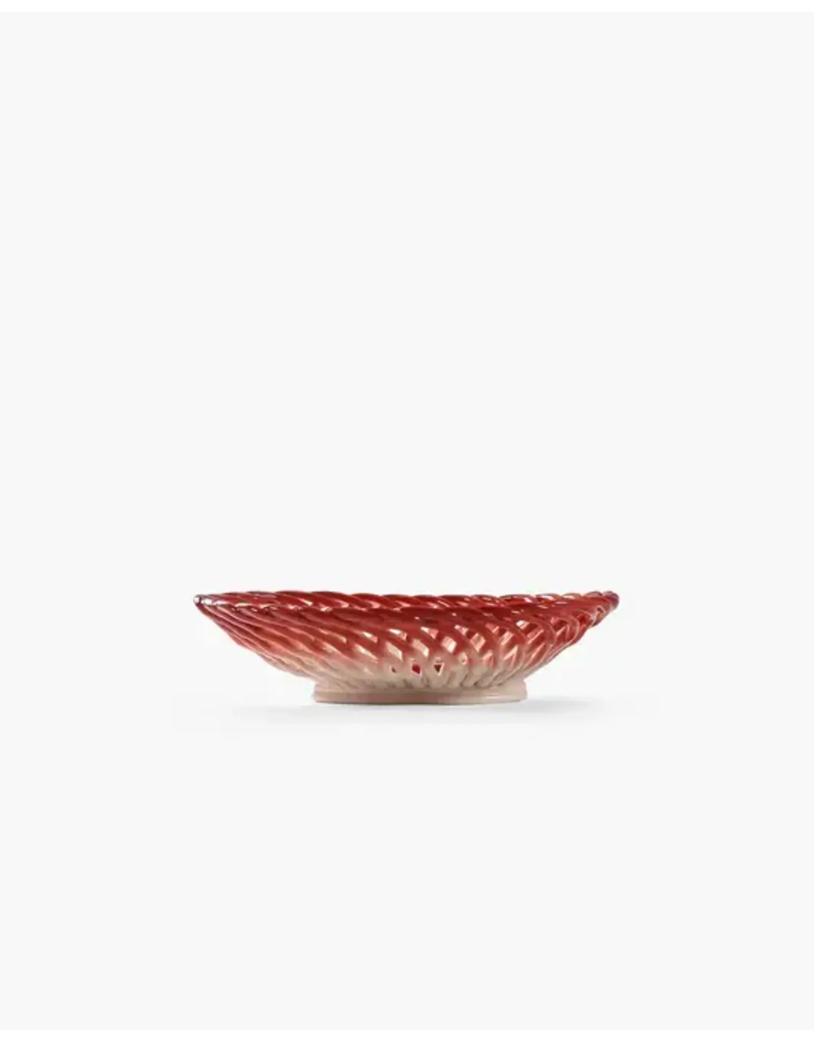 Serax Basket Red White Salvador