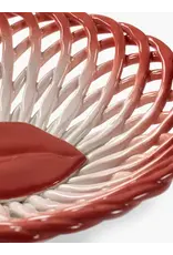 Serax Basket Red White Salvador
