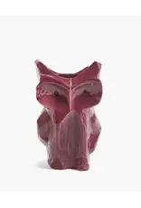 Serax Owl Vase L Aubergine After Midnight