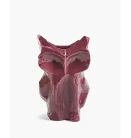 Serax Owl Vase L Aubergine After Midnight