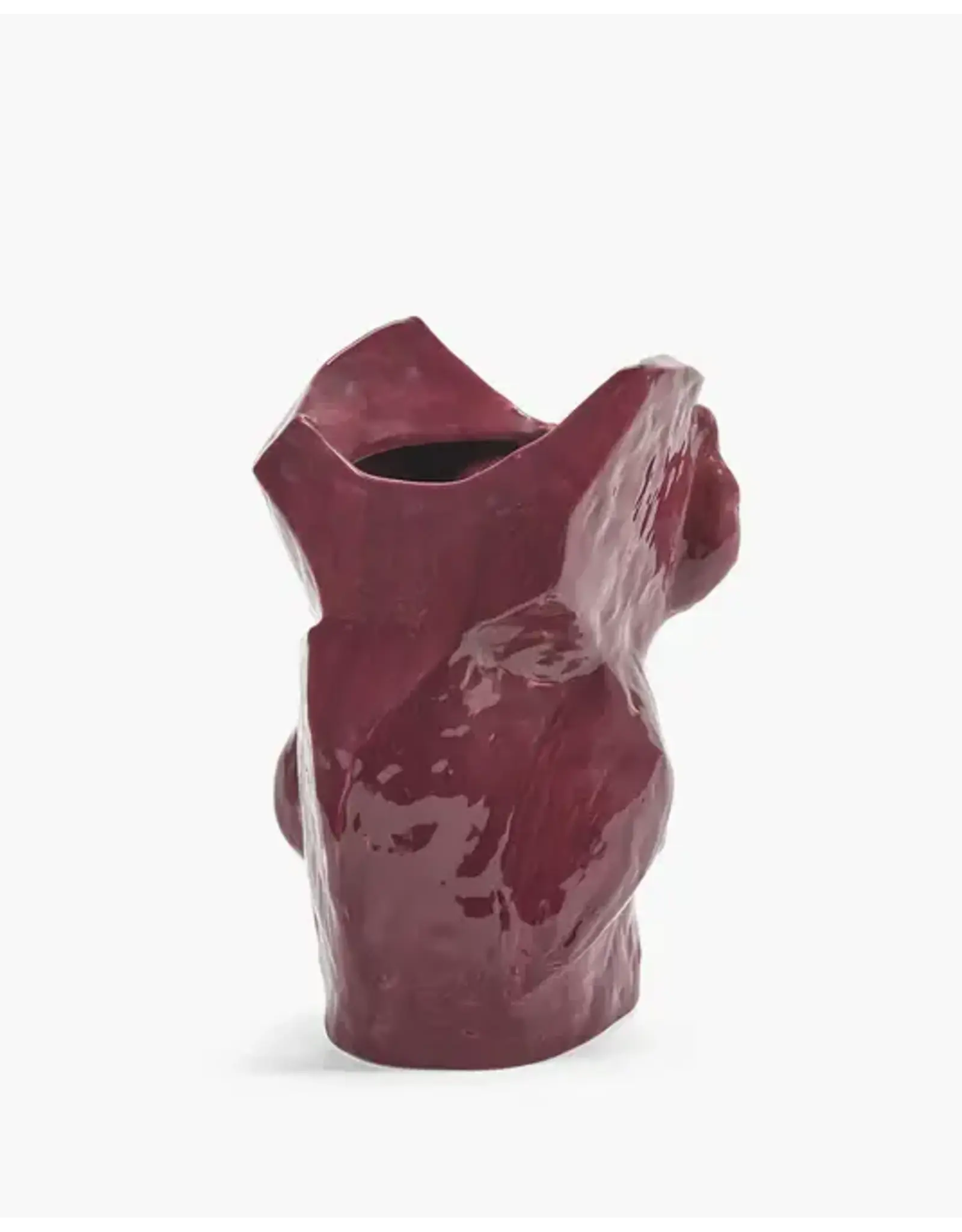 Serax Owl Vase L Aubergine After Midnight