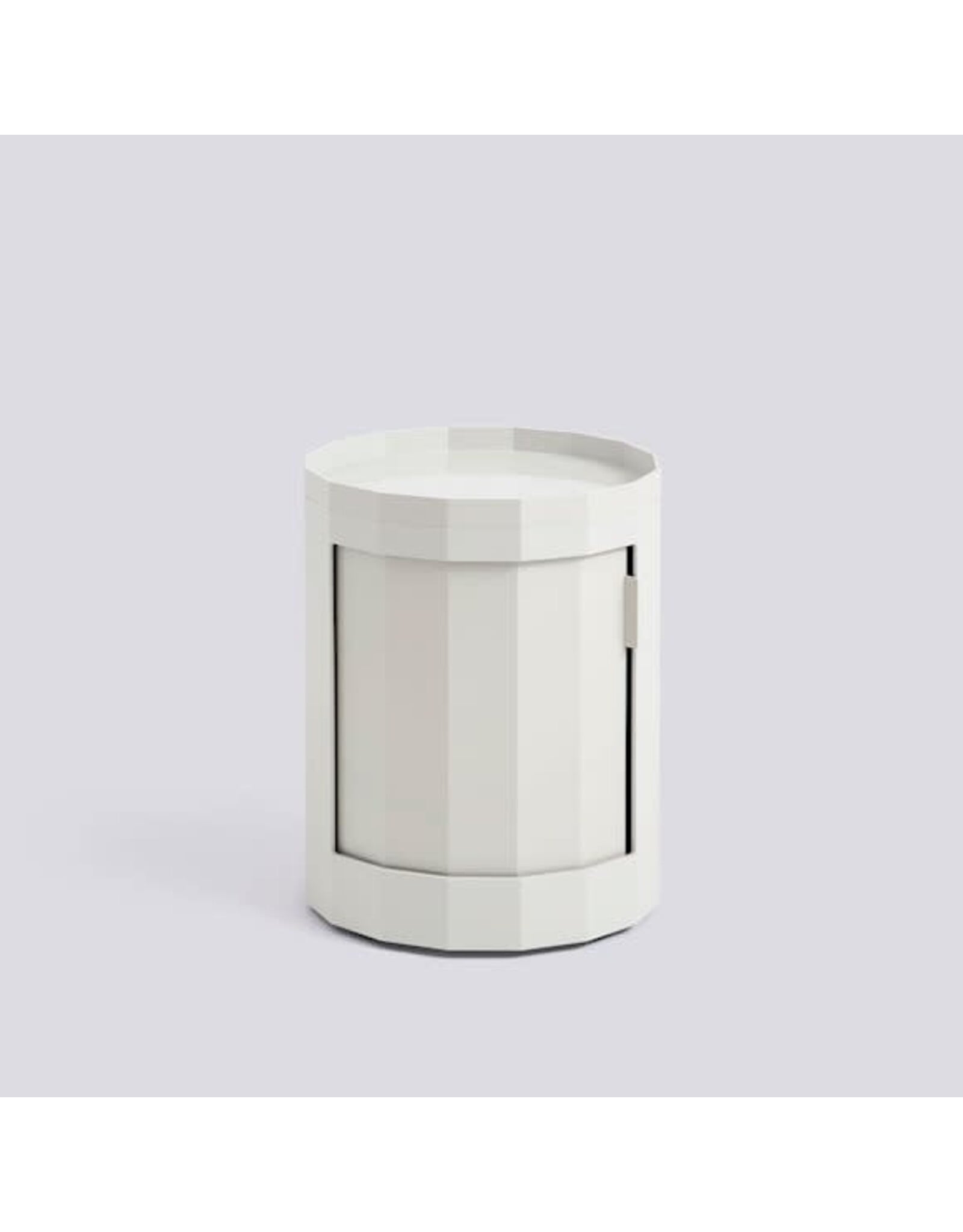 HAY Facet Cabinet 100 incl. feet and castors-Misty grey