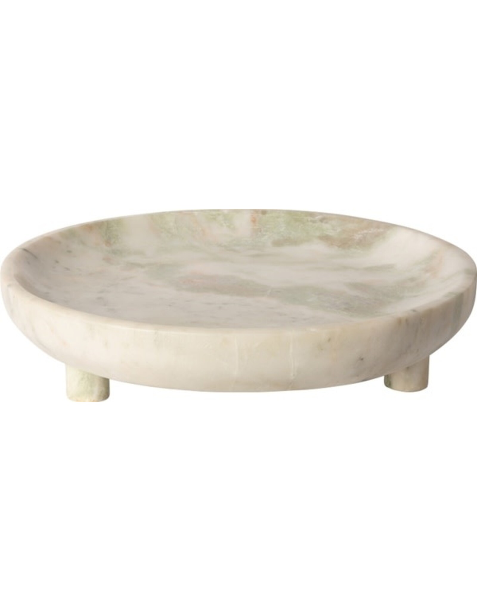 Round Serving bowl, marble, green onyx, 30øx4 cm