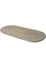 Cutting board oval, black slate, 30x15 cm