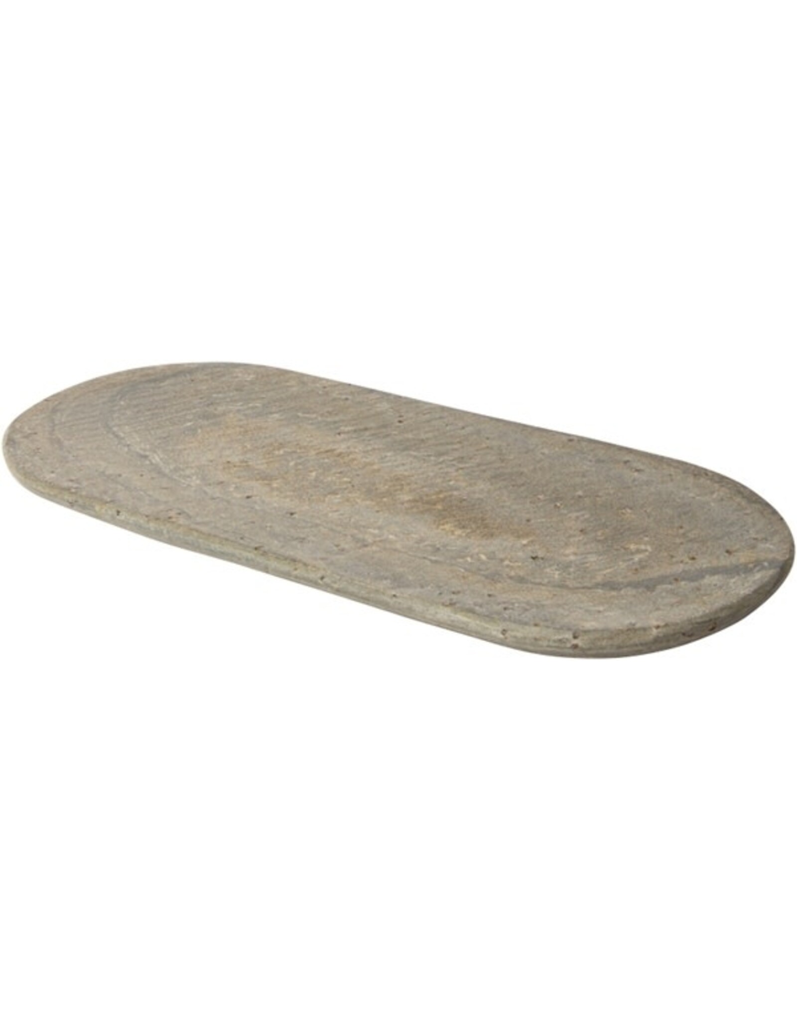 Cutting board oval, black slate, 30x15 cm