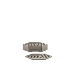 ZONE Denmark Coasters Hexagon 6pcs Taupe