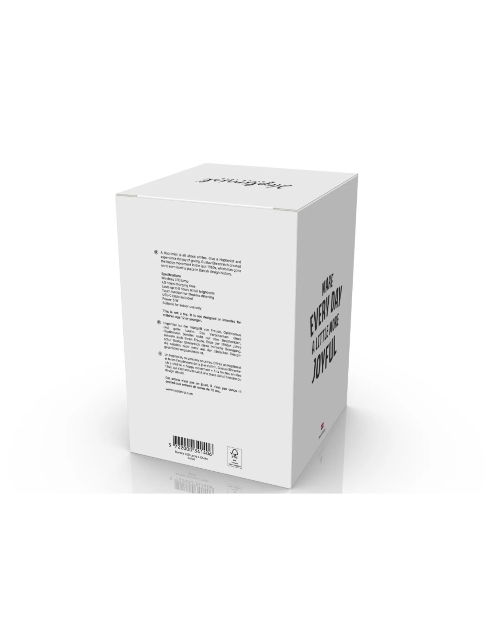 Hoptimist Hoptimist Soft LED lamp Hoptimist 10 x 10 x 15 cm L Choko