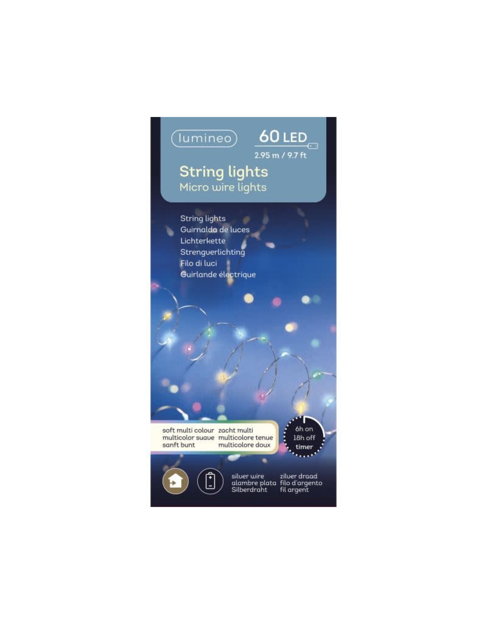 Lumineao String light 60 Leds multicolour