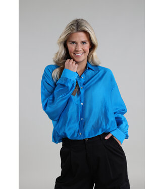 NUKUS SS24042/blue  Reese Blouse