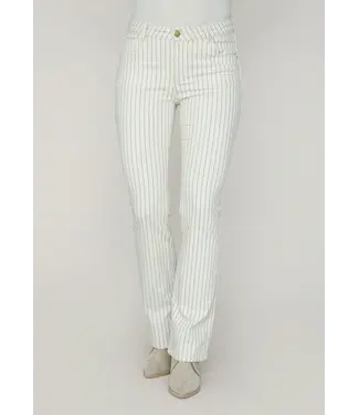 I Say 57348/PureWhite/Stripe  Como Long Striped Pant