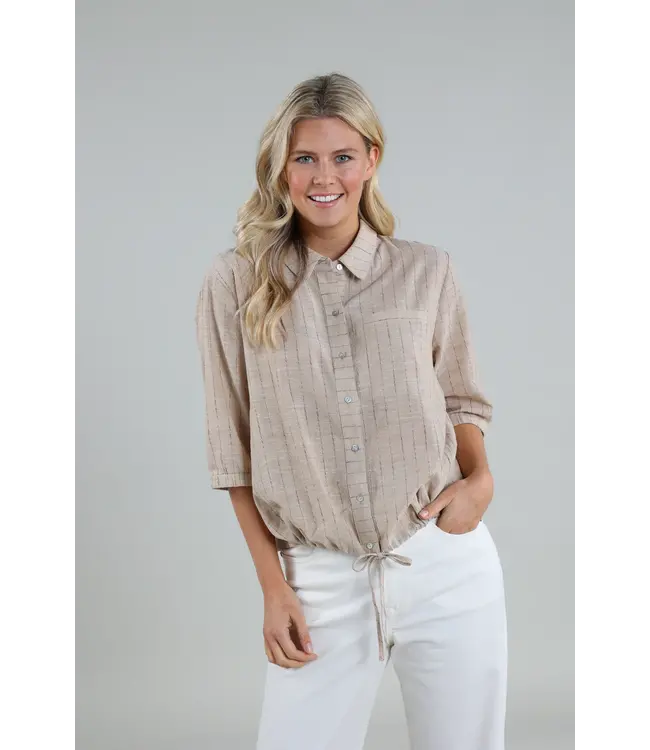 SS24047/sand  Esther Blouse