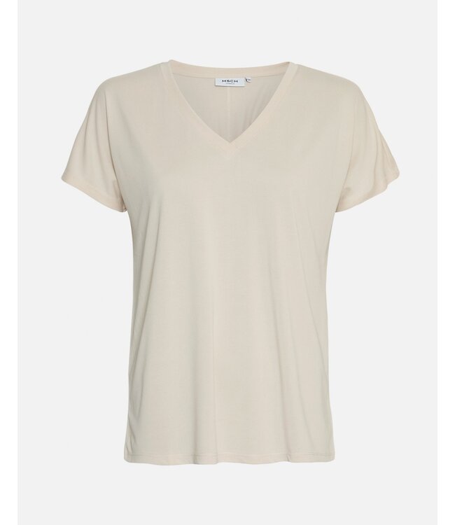 18167/Oatmeal  MSCHFenya Modal V Neck Tee