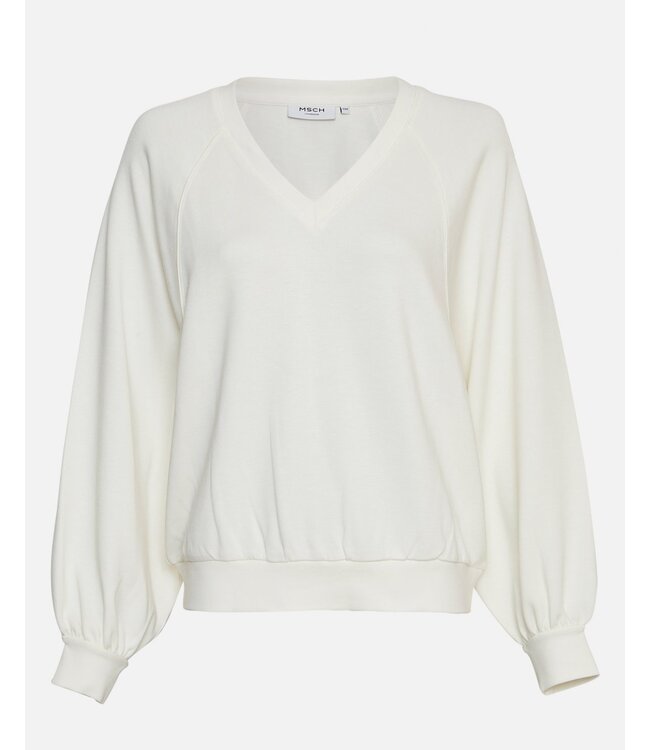 18282/Egret  MSCHNelina Ima Q Raglan V Sweatshirt